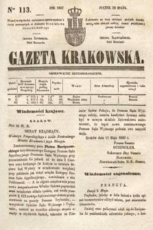 Gazeta Krakowska. 1842, nr 113