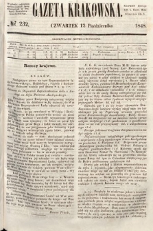 Gazeta Krakowska. 1848, nr 232