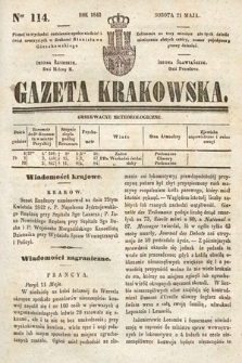 Gazeta Krakowska. 1842, nr 114