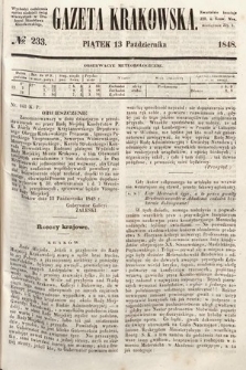 Gazeta Krakowska. 1848, nr 233