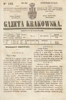 Gazeta Krakowska. 1842, nr 115