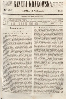 Gazeta Krakowska. 1848, nr 234