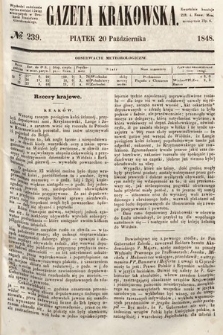 Gazeta Krakowska. 1848, nr 239