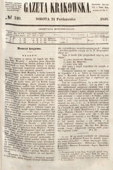 Gazeta Krakowska. 1848, nr 240