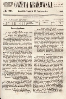 Gazeta Krakowska. 1848, nr 241