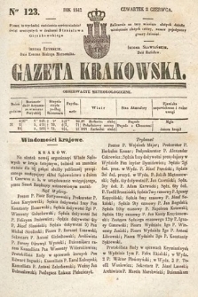 Gazeta Krakowska. 1842, nr 123