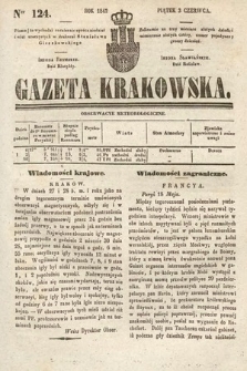 Gazeta Krakowska. 1842, nr 124