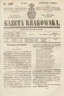 Gazeta Krakowska. 1842, nr 126