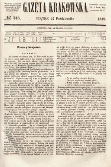 Gazeta Krakowska. 1848, nr 245