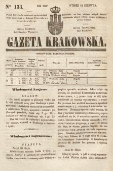 Gazeta Krakowska. 1842, nr 133