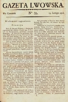 Gazeta Lwowska. 1816, nr 35
