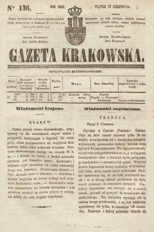 Gazeta Krakowska. 1842, nr 136