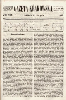 Gazeta Krakowska. 1848, nr 257