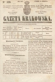 Gazeta Krakowska. 1842, nr 139