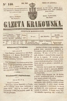 Gazeta Krakowska. 1842, nr 140