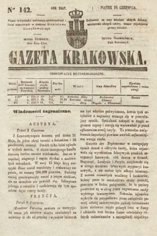 Gazeta Krakowska. 1842, nr 142