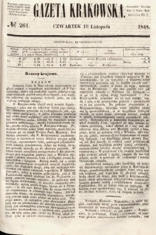 Gazeta Krakowska. 1848, nr 261