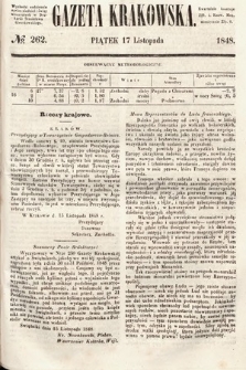 Gazeta Krakowska. 1848, nr 262