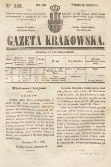 Gazeta Krakowska. 1842, nr 145