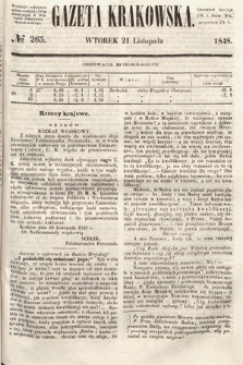 Gazeta Krakowska. 1848, nr 265