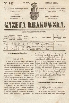 Gazeta Krakowska. 1842, nr 147
