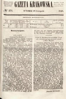 Gazeta Krakowska. 1848, nr 271