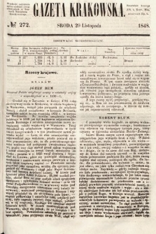 Gazeta Krakowska. 1848, nr 272
