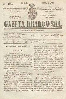 Gazeta Krakowska. 1842, nr 157
