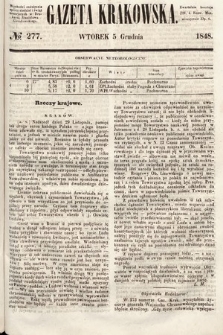 Gazeta Krakowska. 1848, nr 277
