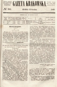 Gazeta Krakowska. 1848, nr 283