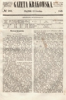 Gazeta Krakowska. 1848, nr 285