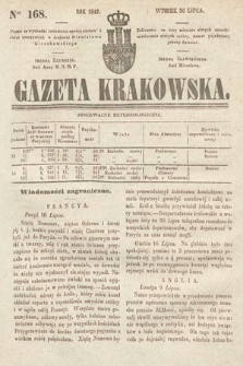 Gazeta Krakowska. 1842, nr 168