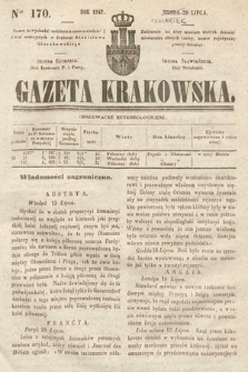 Gazeta Krakowska. 1842, nr 170