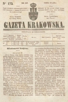 Gazeta Krakowska. 1842, nr 172