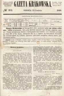 Gazeta Krakowska. 1848, nr 292