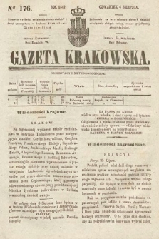 Gazeta Krakowska. 1842, nr 176