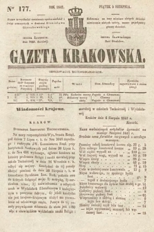 Gazeta Krakowska. 1842, nr 177