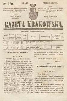 Gazeta Krakowska. 1842, nr 180