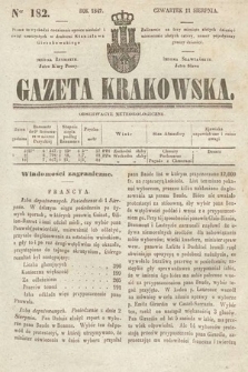 Gazeta Krakowska. 1842, nr 182