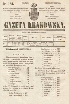 Gazeta Krakowska. 1842, nr 185