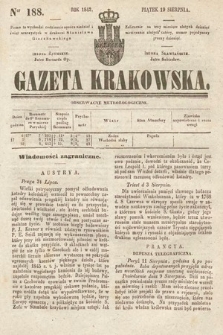 Gazeta Krakowska. 1842, nr 188