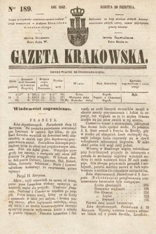 Gazeta Krakowska. 1842, nr 189