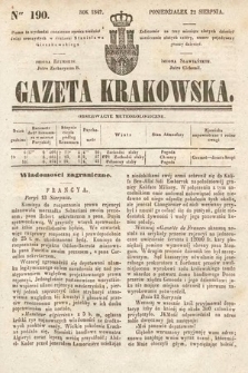 Gazeta Krakowska. 1842, nr 190