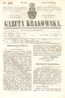 Gazeta Krakowska. 1842, nr 192