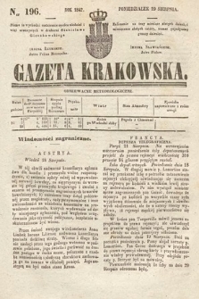 Gazeta Krakowska. 1842, nr 196