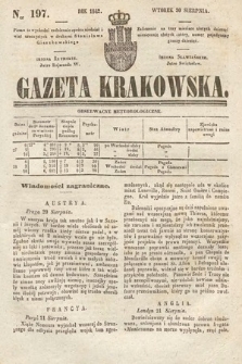 Gazeta Krakowska. 1842, nr 197