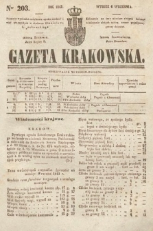 Gazeta Krakowska. 1842, nr 203