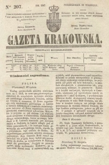 Gazeta Krakowska. 1842, nr 207