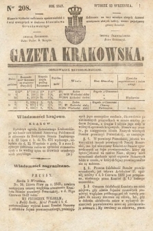 Gazeta Krakowska. 1842, nr 208
