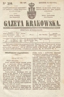 Gazeta Krakowska. 1842, nr 210
